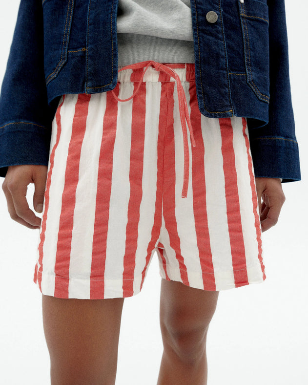 Geranio Shorts Red Stripes