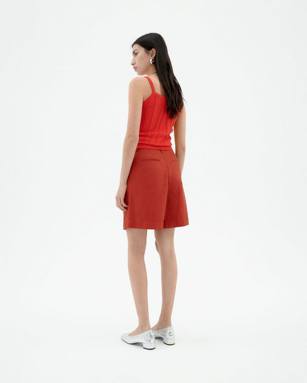 Lia Hemp Shorts Red