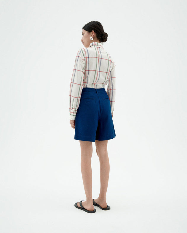 Lia Hemp Shorts Blue Night