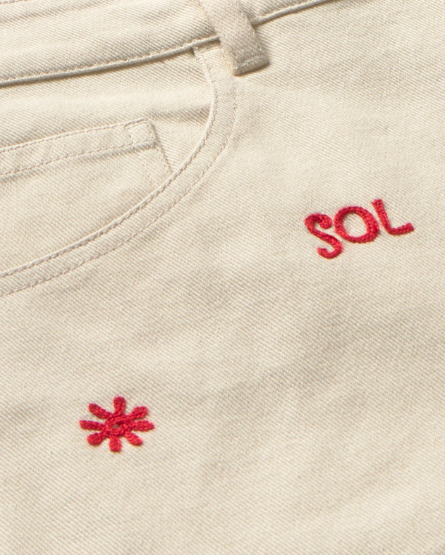 Luisa Shorts Sol White