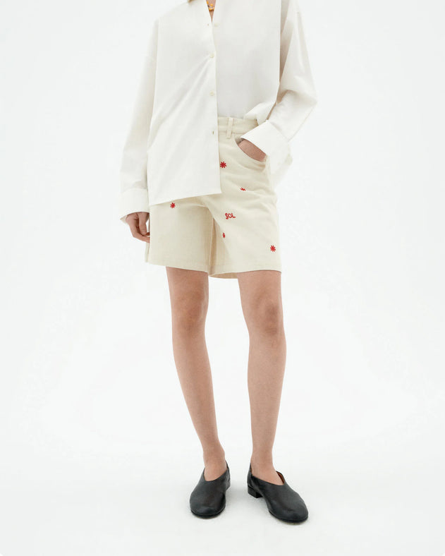 Luisa Shorts Sol White