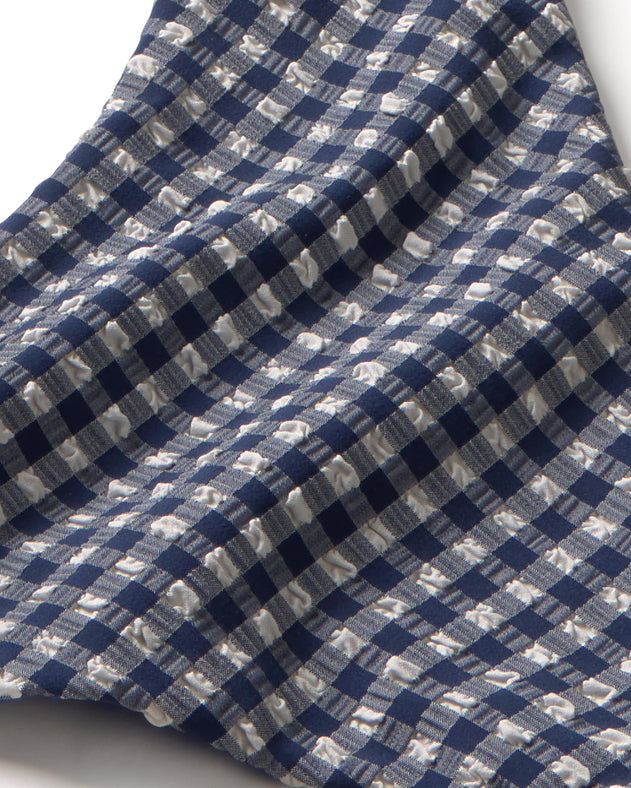 Sicilia Bikini Bottom Navy Gingham