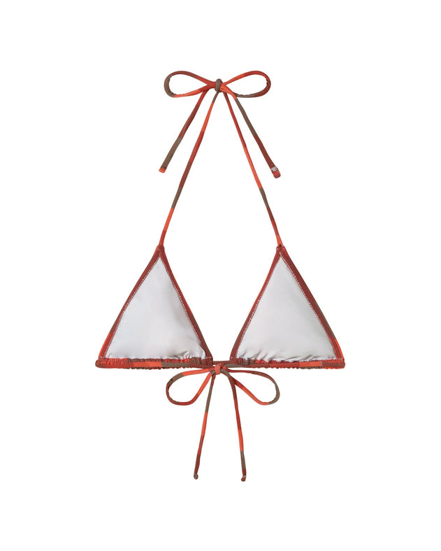 Calabria Bikini Top Striped Firesand