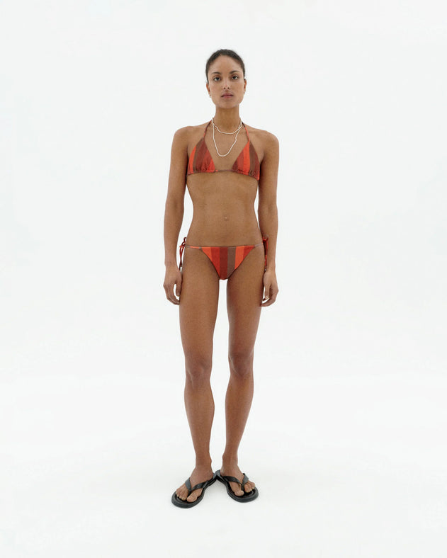 Calabria Bikini Top Striped Firesand