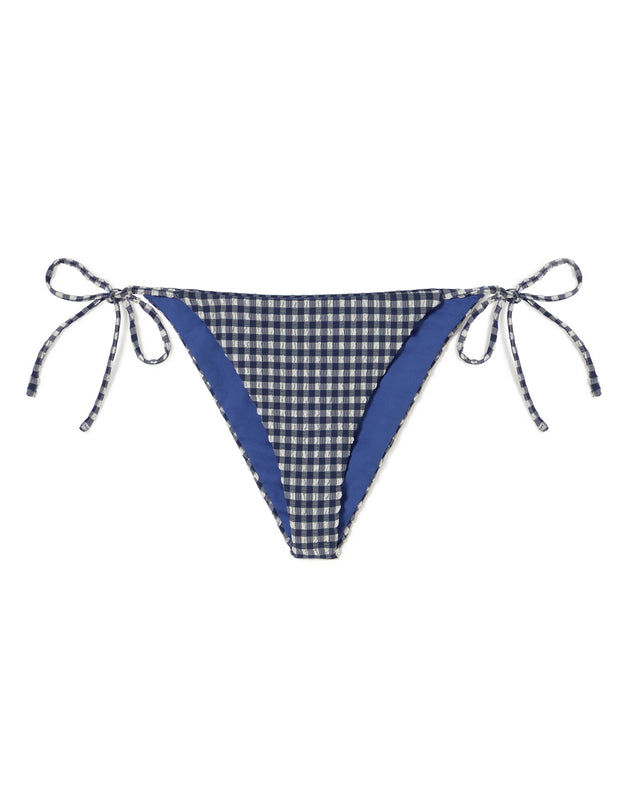 Palermo Bikini Bottom Navy Gingham