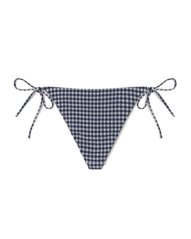 Palermo Bikini Bottom Navy Gingham