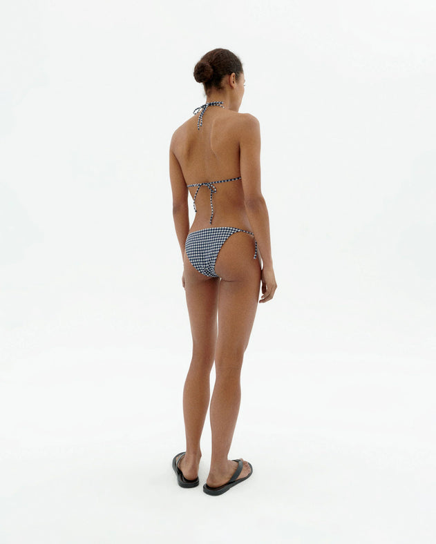Palermo Bikini Bottom Navy Gingham