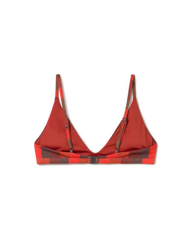 Tropea Bikini Top Striped Firesand