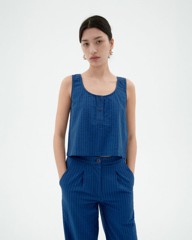 Justine Top Cobalt Blue