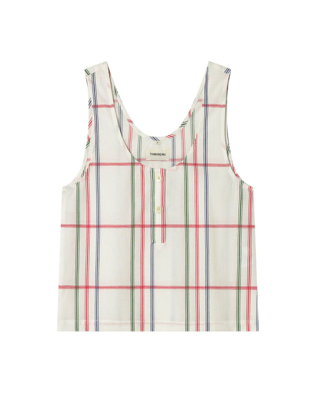 Justine Top Multicolor Checkered