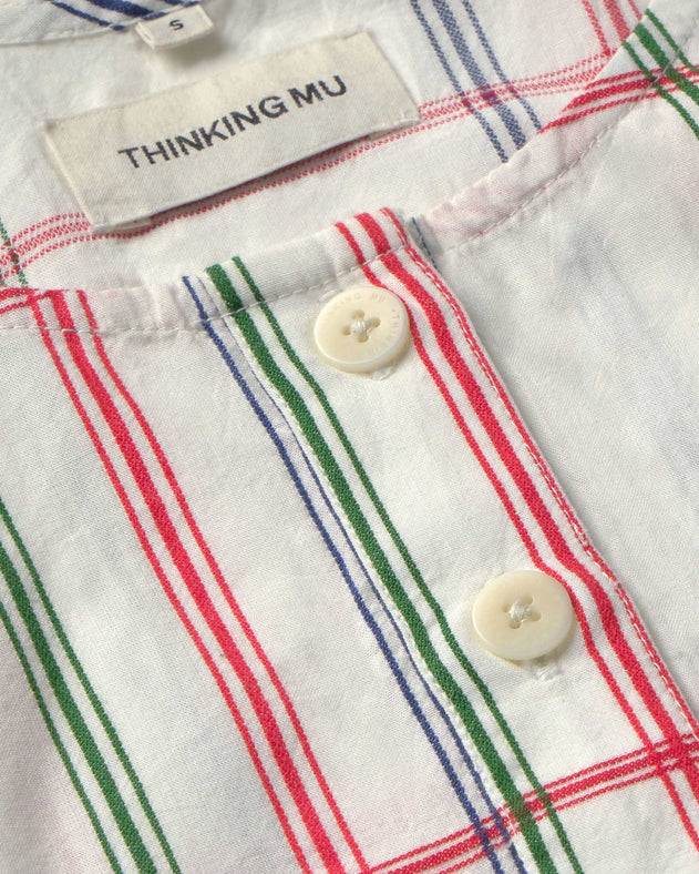 Justine Top Multicolor Checkered