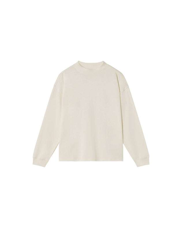 Freire Hemp Thick Long Sleeve T-Shirt White