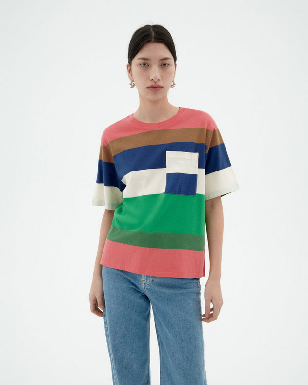 Lucia T-Shirt Multicolour Striped