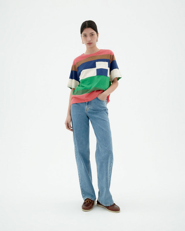 Lucia T-Shirt Multicolour Striped