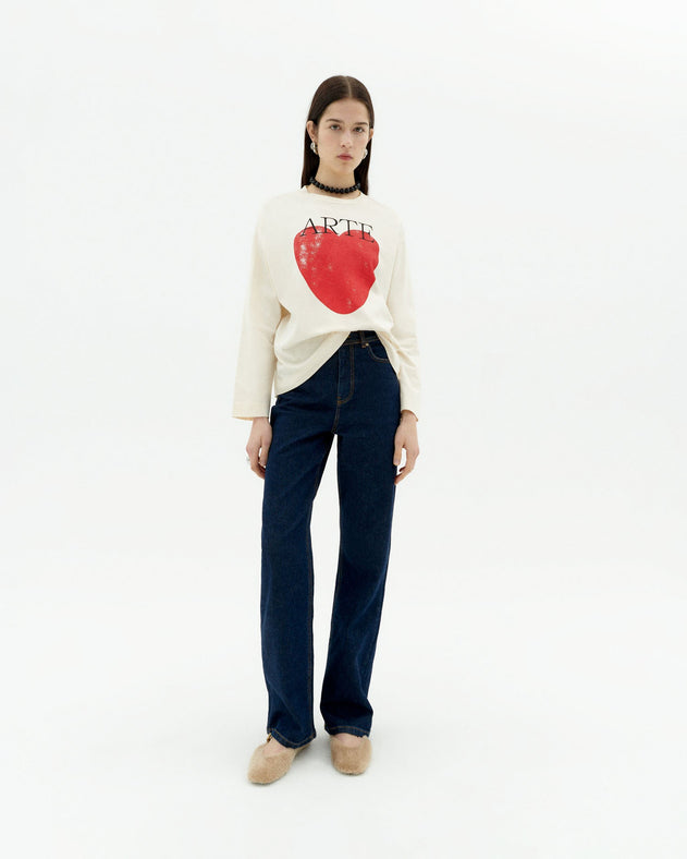 Emily Arte Love Longsleeve T-Shirt White