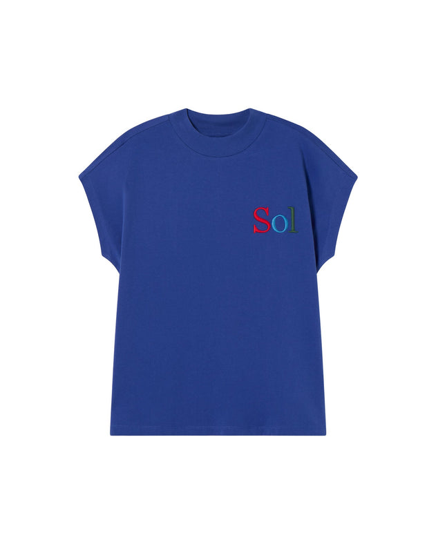 Volta Sun Type T-Shirt Blue