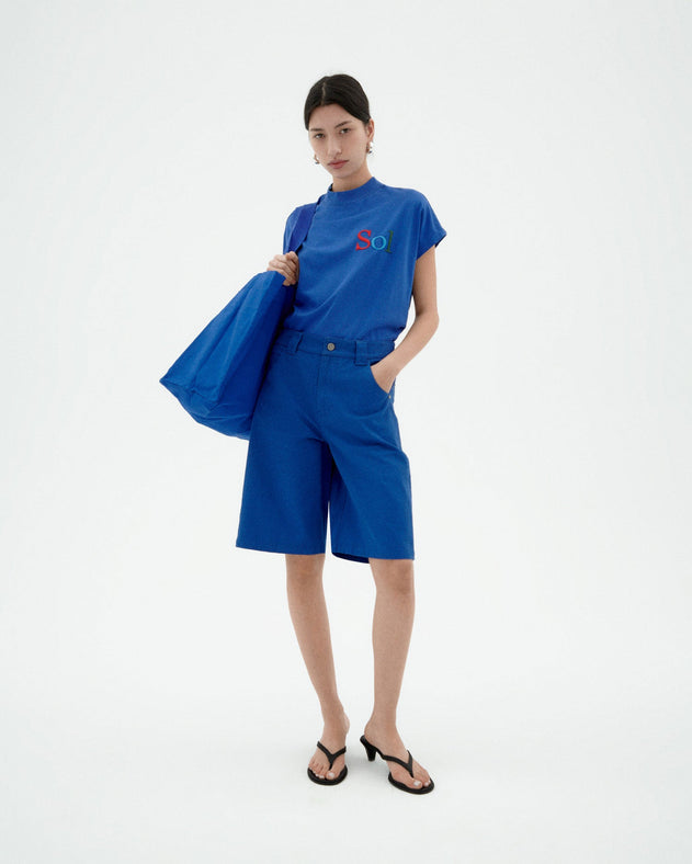 Volta Sun Type T-Shirt Blue