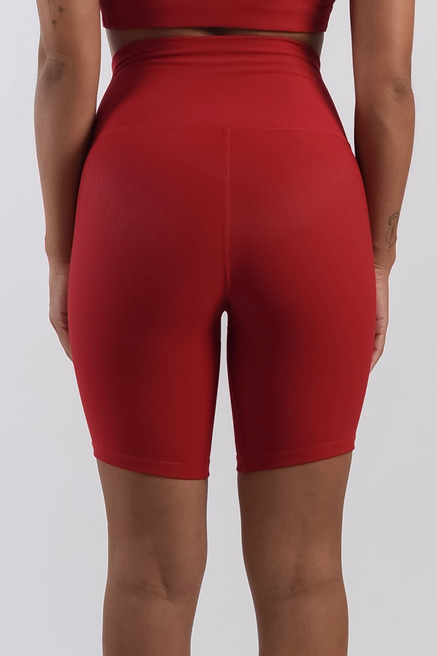 West Biker Shorts Red