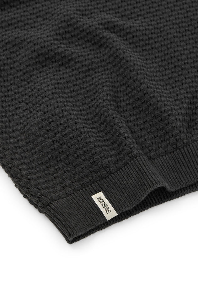 Hadara Short Sleeve Knitted Top Black