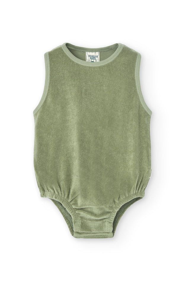 Baby's Haoa Terry Romper Brown
