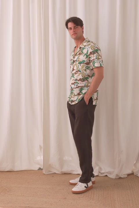 Maziwi Shirt Ecru/Green - IVALO.COM