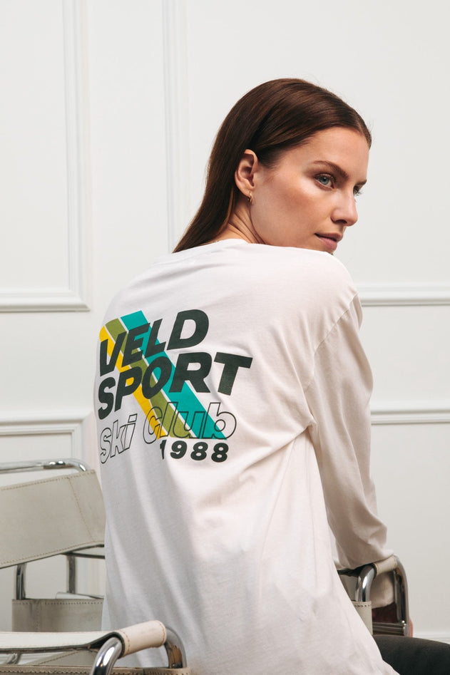 Beverly Après Ski Long Sleeve T-Shirt White