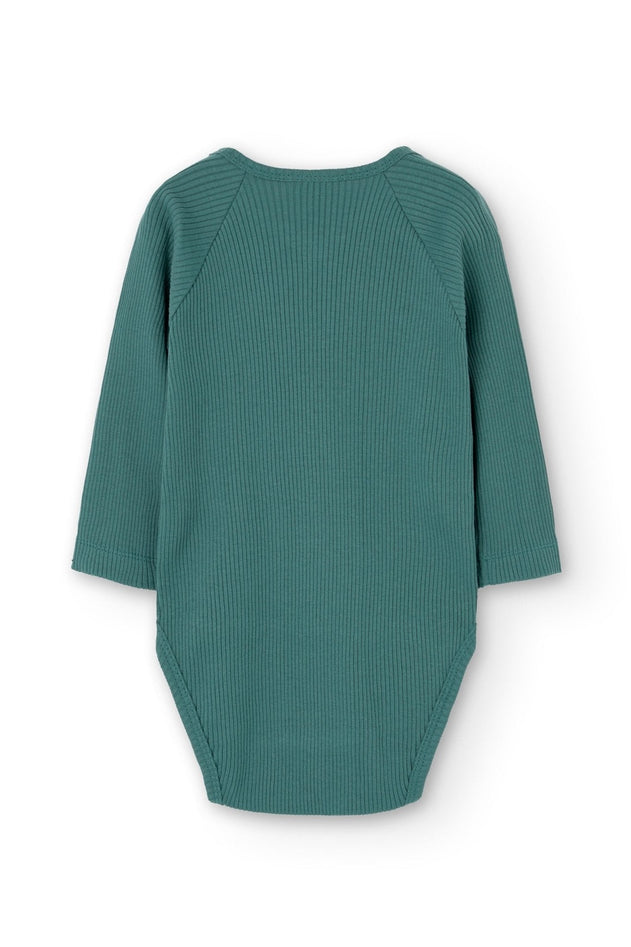 Baby's Griselle Long Sleeve Ribbed Bodysuit Blue