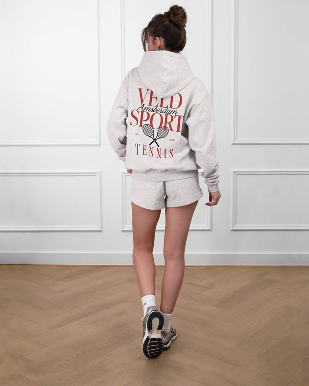 Jordaan Sport Tennis Hoodie Heather Grey