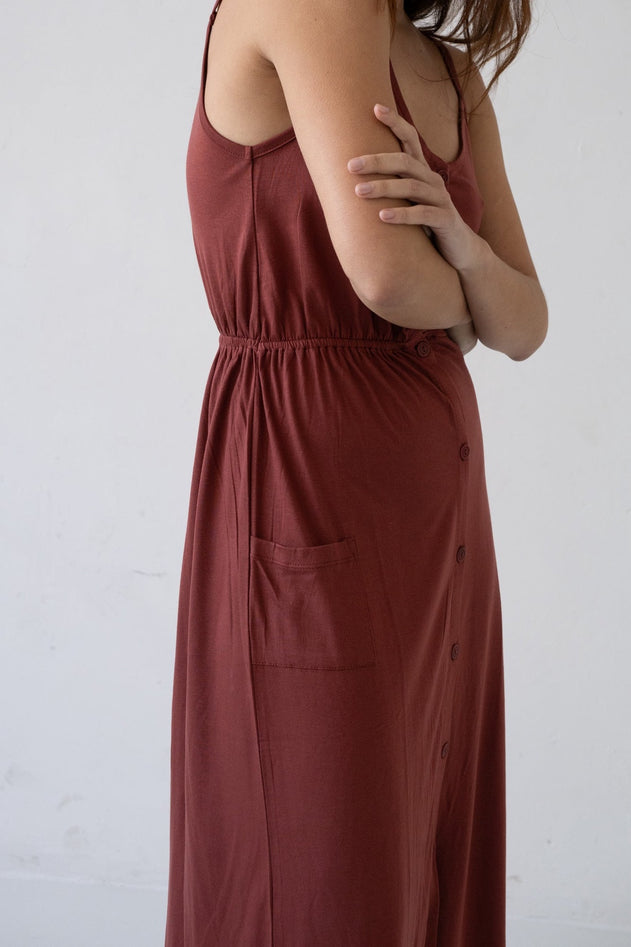 Hiara TENCEL™ Midi Dress in Red