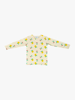 Sonny Kids' Long Sleeve T-Shirt Cherry And Lemons Yellow