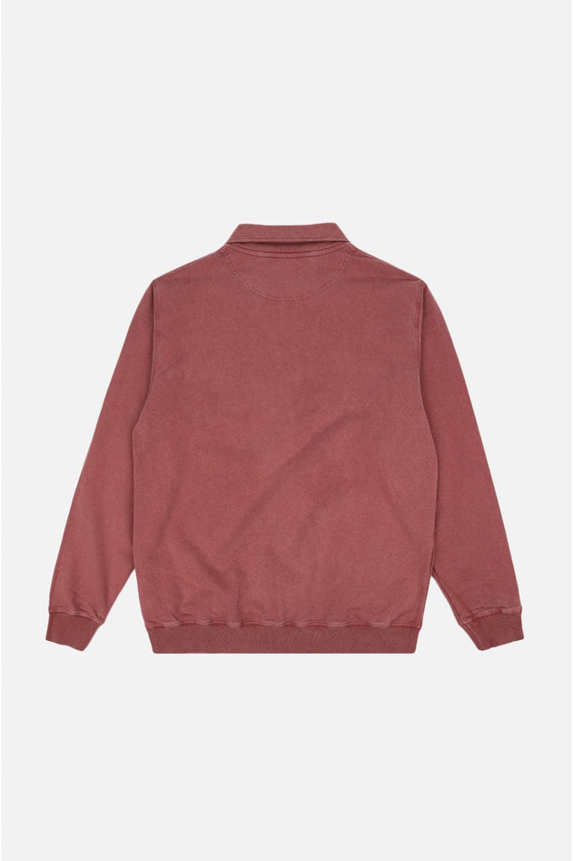 Men's Sauce Pigment Quarter Zip Sweater Burning Sky