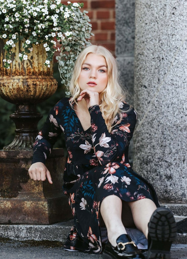 Amélie Layered Dress Versailles Blue - IVALO.COM