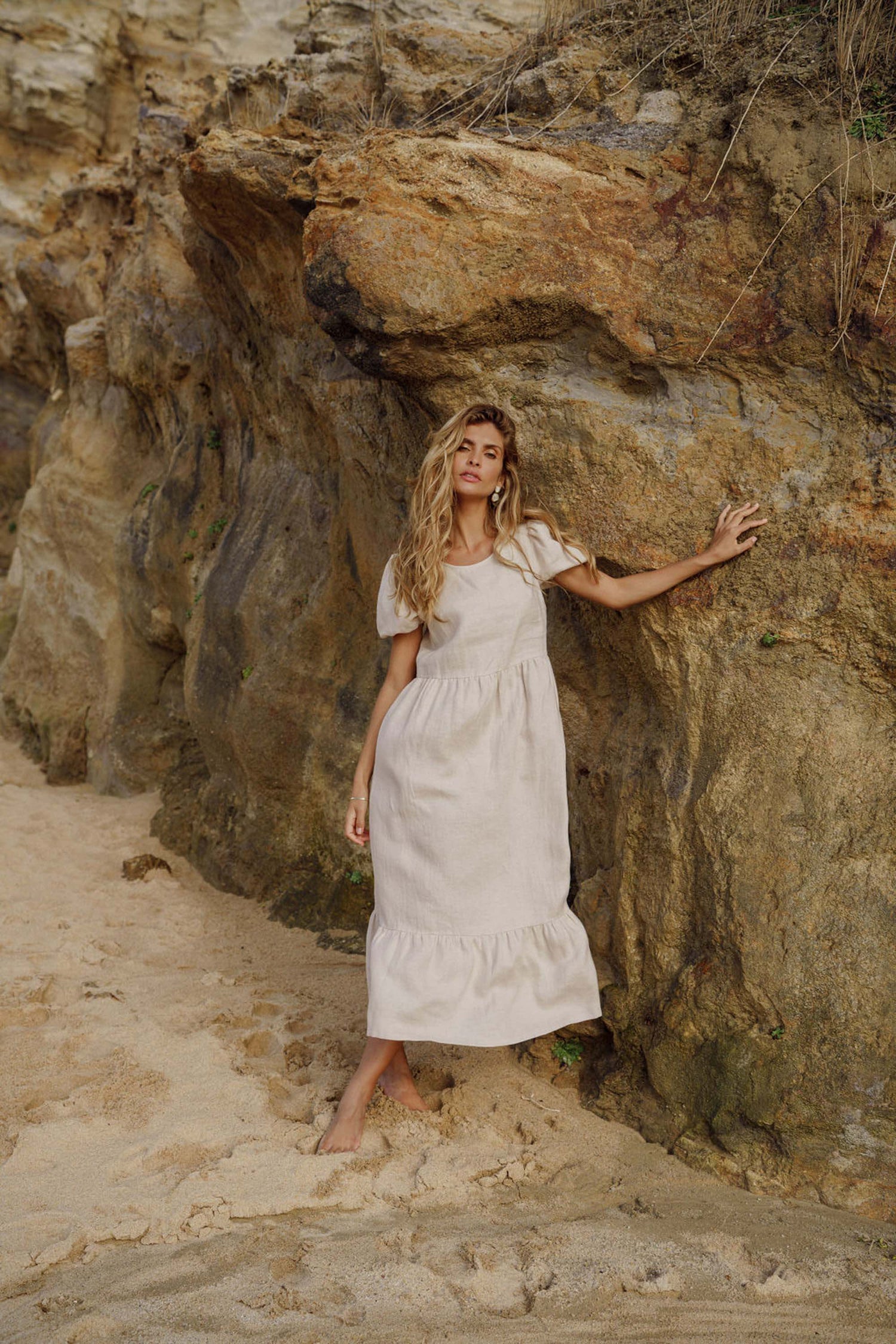 Astrid Dress Sandshell Beige