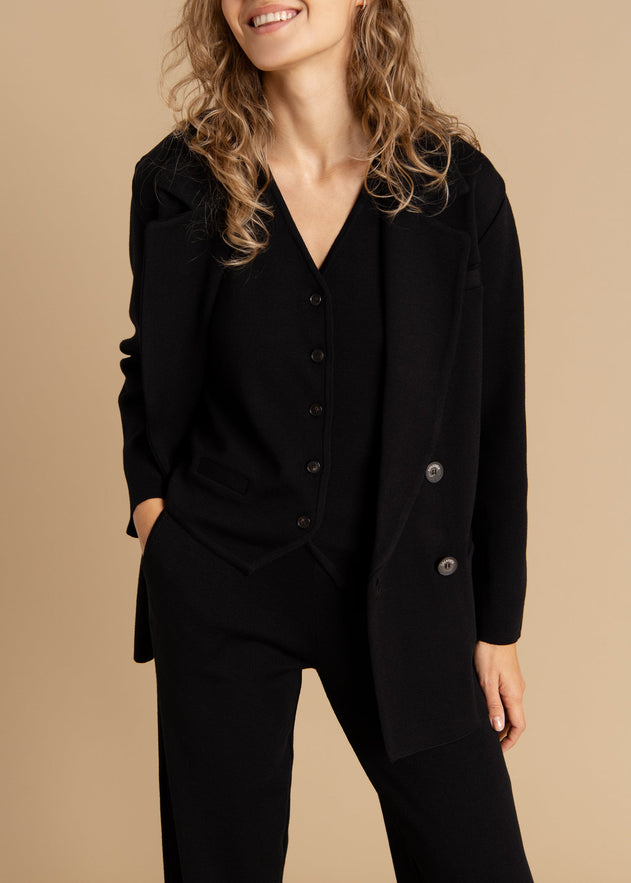 Ora, Forza & Galante Merino Co-ord Black