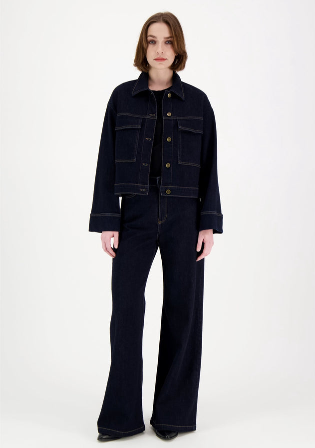 Elsie Denim Jacket Dark Blue