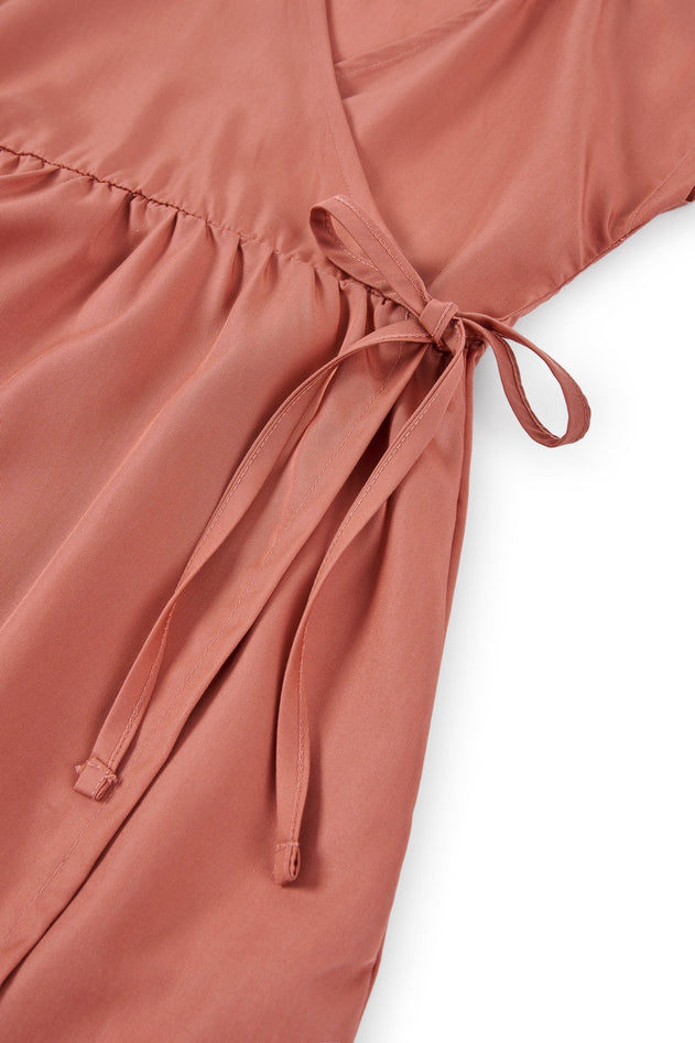 Hannia TENCEL™ Wrap Dress in Pink