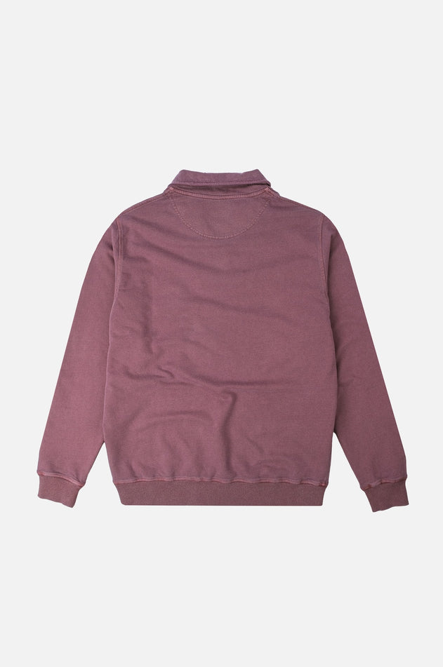 Men's Sauce Pigment Quarter Zip Sweater Garnacha Red
