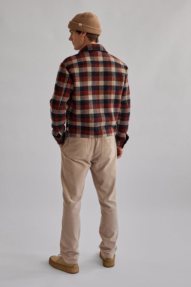 Ballycuggeran Jacket Navy Red Ecru Checks