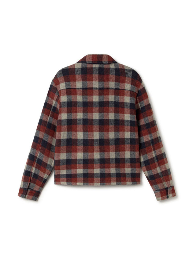 Ballycuggeran Jacket Navy Red Ecru Checks