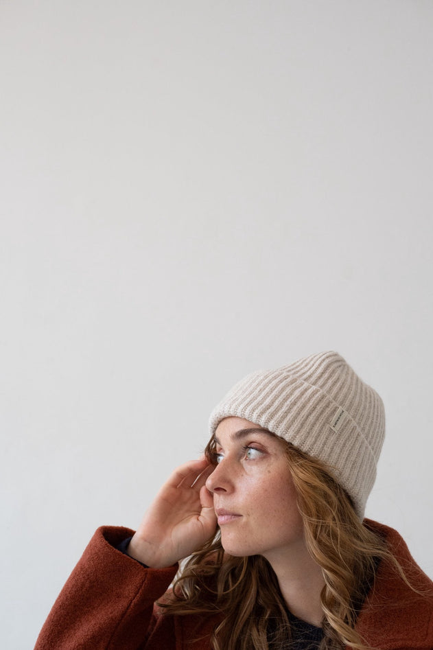 Tao Chunky Wool Beanie in White