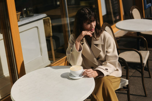 Light wool jacket beige