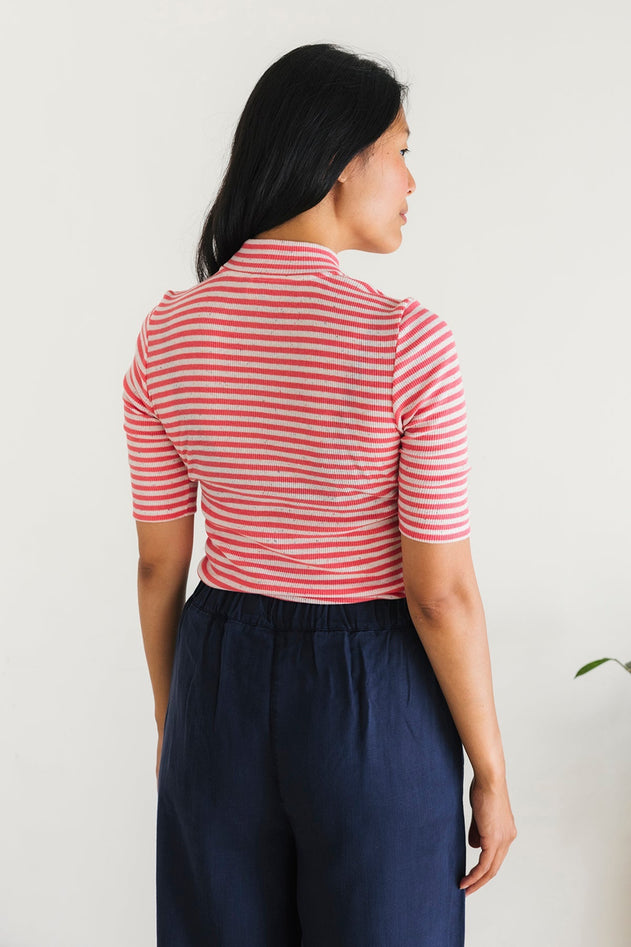 Bellamy T-Shirt Pink Stripes