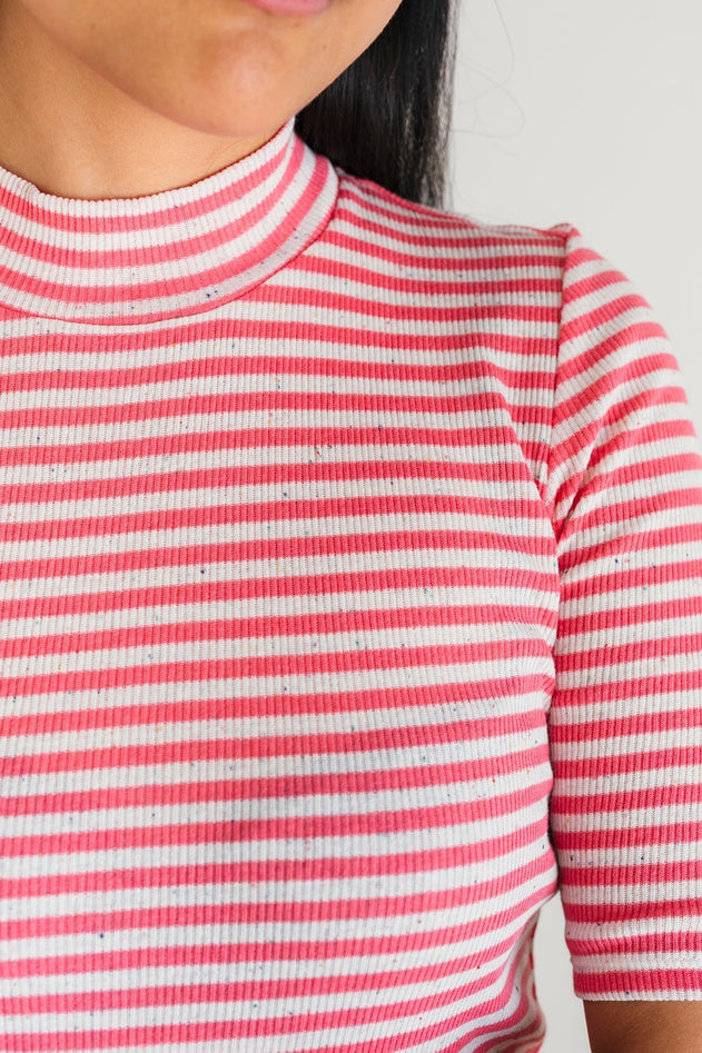 Bellamy T-Shirt Pink Stripes