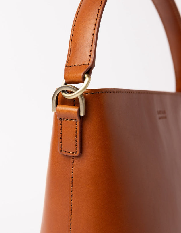 Bobbi Bucket Bag Maxi Cognac Classic Leather