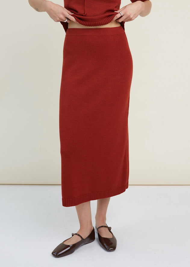Knitted Merino Wool Skirt