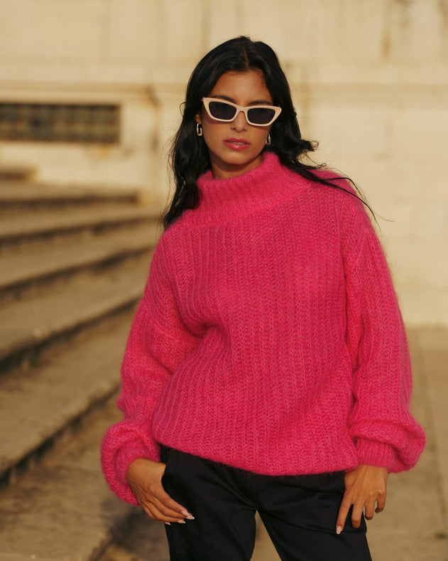 Robin Mohair Knit Pink Lemonade