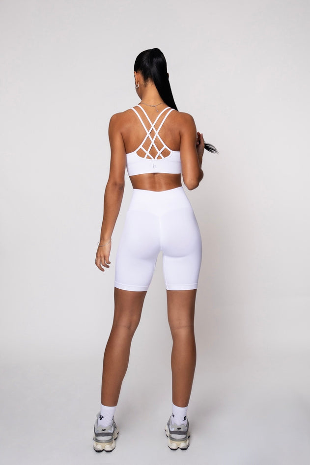 Earth Sports Bra White
