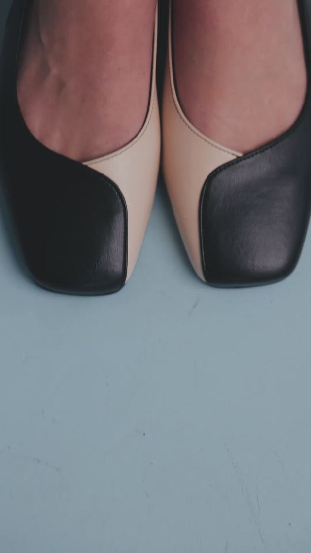 Diana Flats Black/Beige