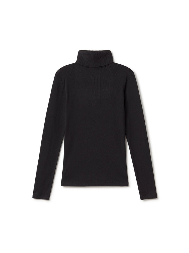 Canna Turtleneck Top Black