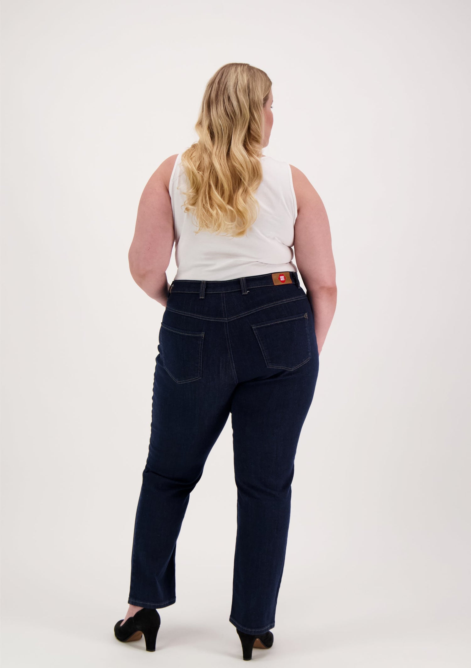 Caramel+ High Waist Jeans Dark Blue